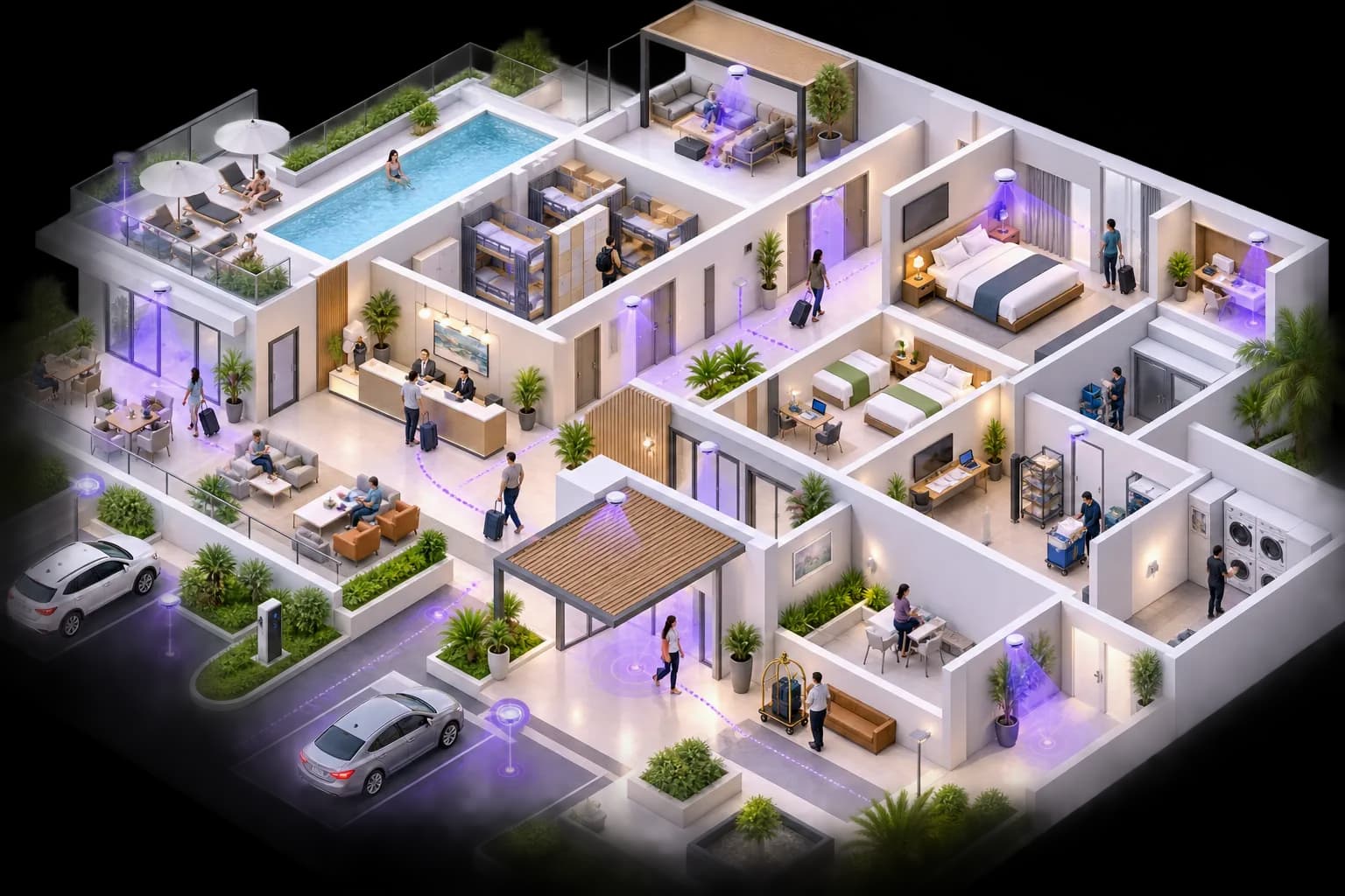 Hospitality: building automation products for hospitality