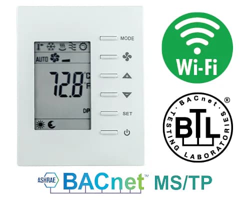 BACnet MS/TP FCU 4-pipe, single-speed Fan, Wired