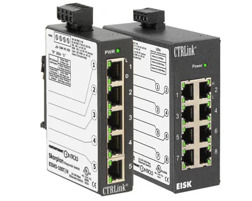 Ethernet Switch, Skorpion Unmanaged, 5x100TX Diagnostic Switch