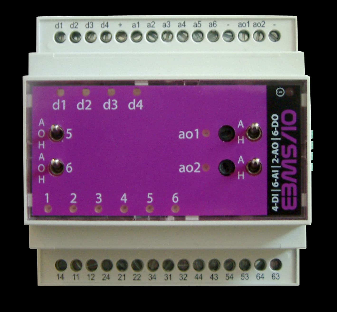 eBMS IO Multi IO (6UI / 4DI / 2AO / 6DO)