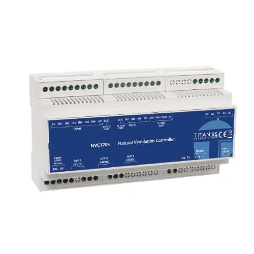 3 zone natural ventilation controller for 24V DC drive chains