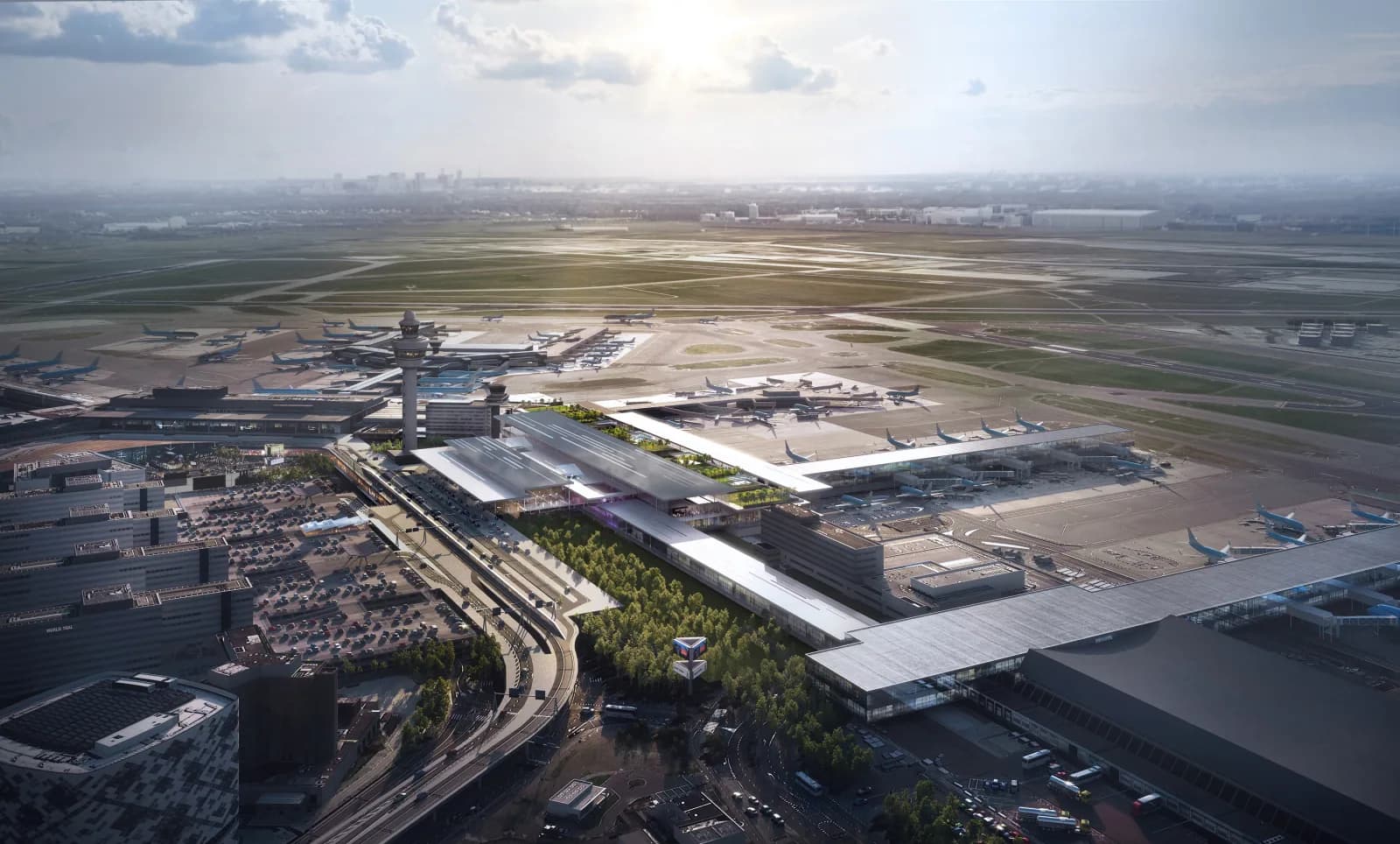 Aircraft at Schiphol Airport