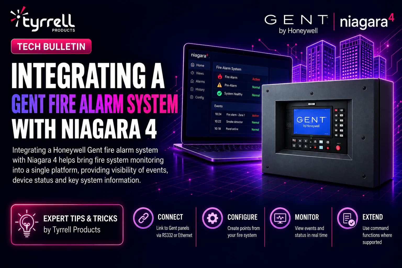 Hero image for Integrating A Honeywell Gent Fire Alarm System With Niagara 4