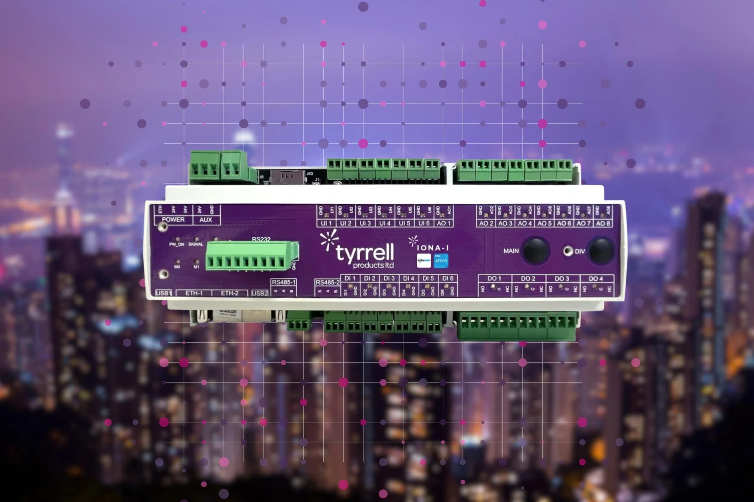 Hero image for Tyrrell Products New Product Launch: IONA-I Niagara 4 Controller – Intel Powered with Integrated LoRa Gateway