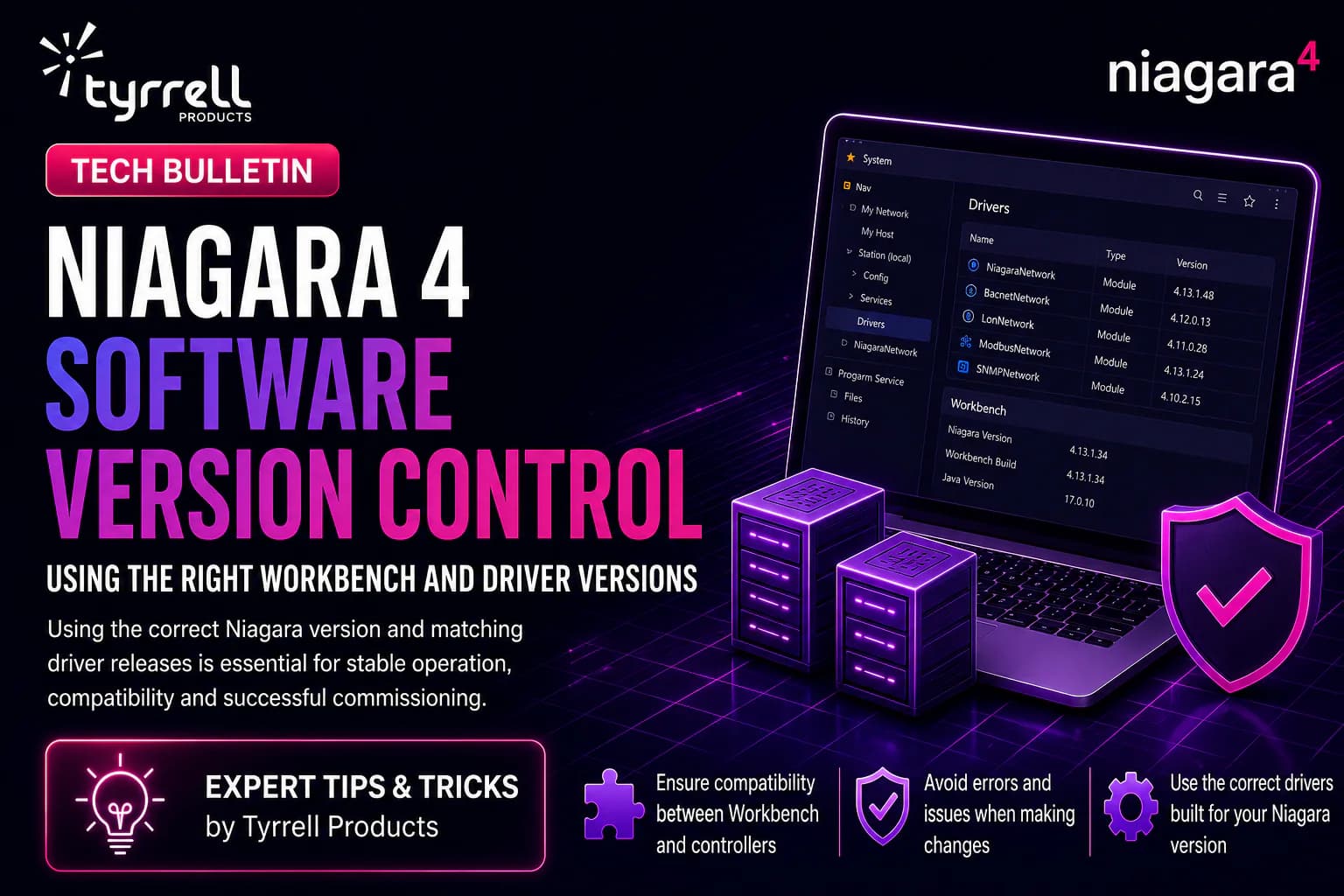 Hero image for Niagara 4 Software Version Control: Using the Right Workbench and Driver Versions