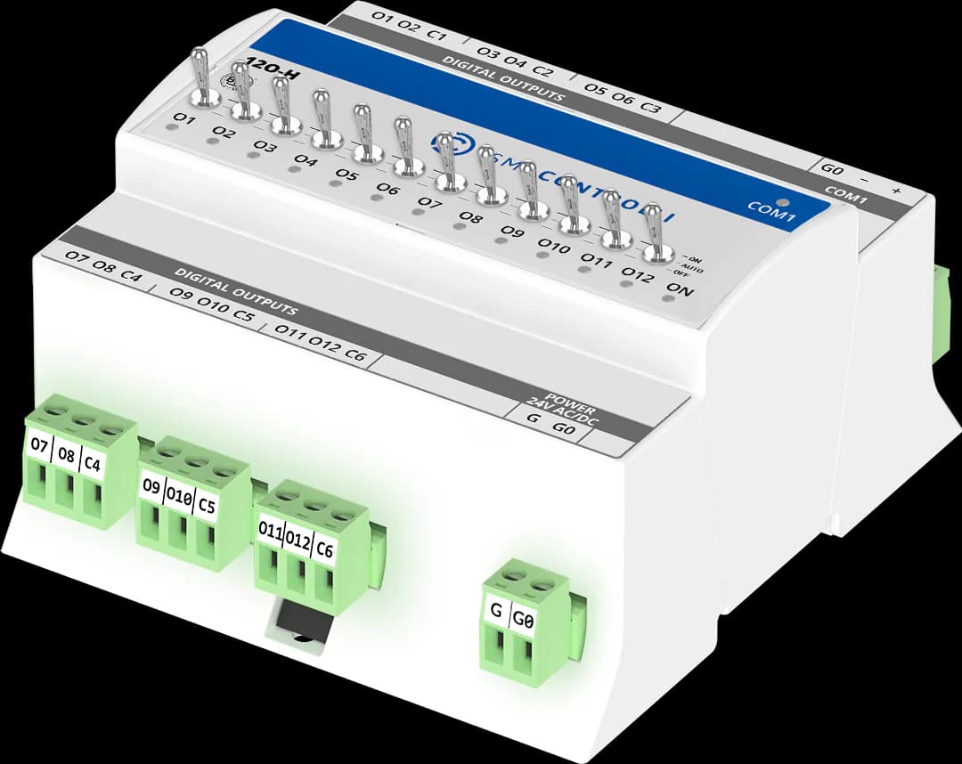 iSMA-B-12O-H (Modbus RTU/ASCII, BACnet MSTP)