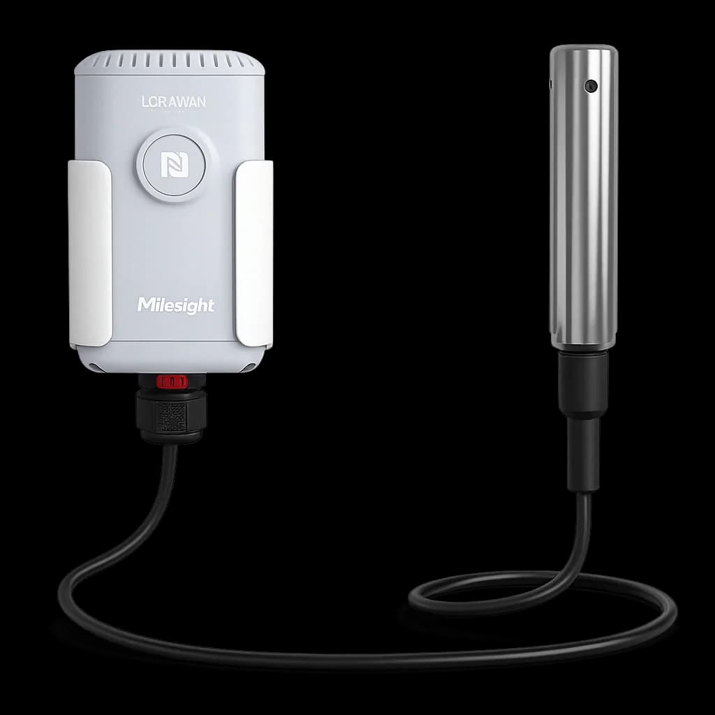 Milesight EM500 Submersible Water Level Sensor Cable Length: 4.5m|Range: 3m|± 0.5% FS