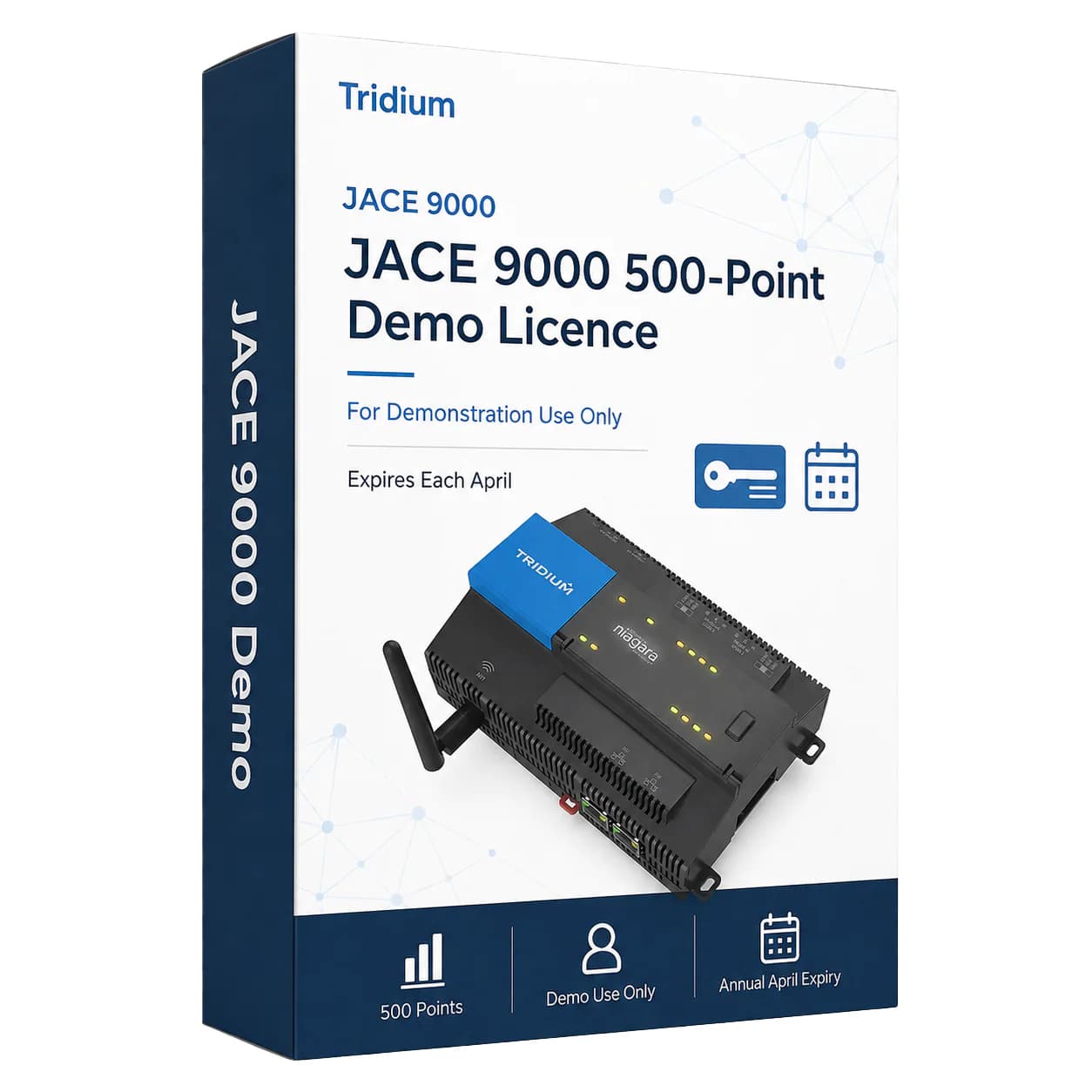 JACE 9000 - Demo Version 500 Points, Licensed for Demonstration Only. License Ends April each year