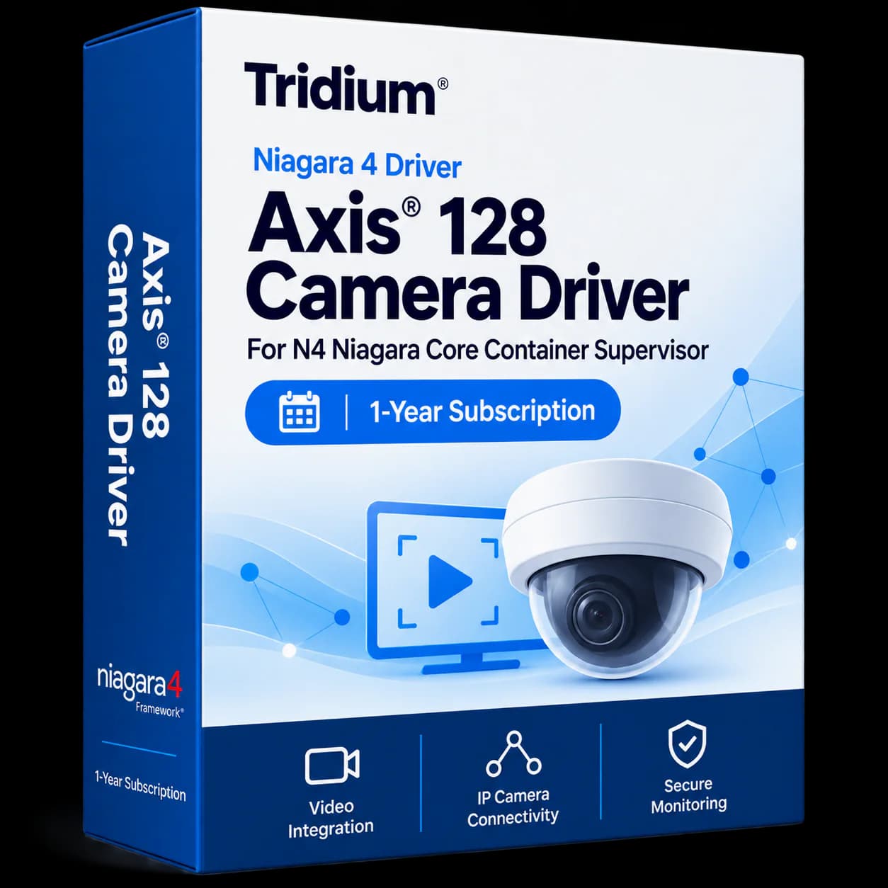 Subscription for 1 Year for Axis® 128 camera driver for N4 Niagara Core Container Supervisor