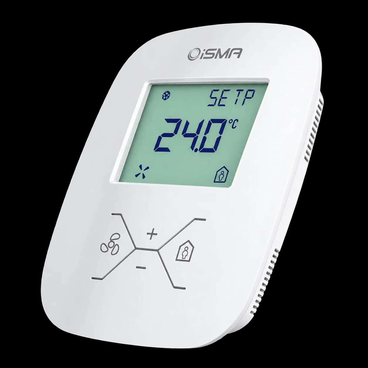 Wall panel with 2.6 inch LCD and built-in Temperature, Humidity and CO2