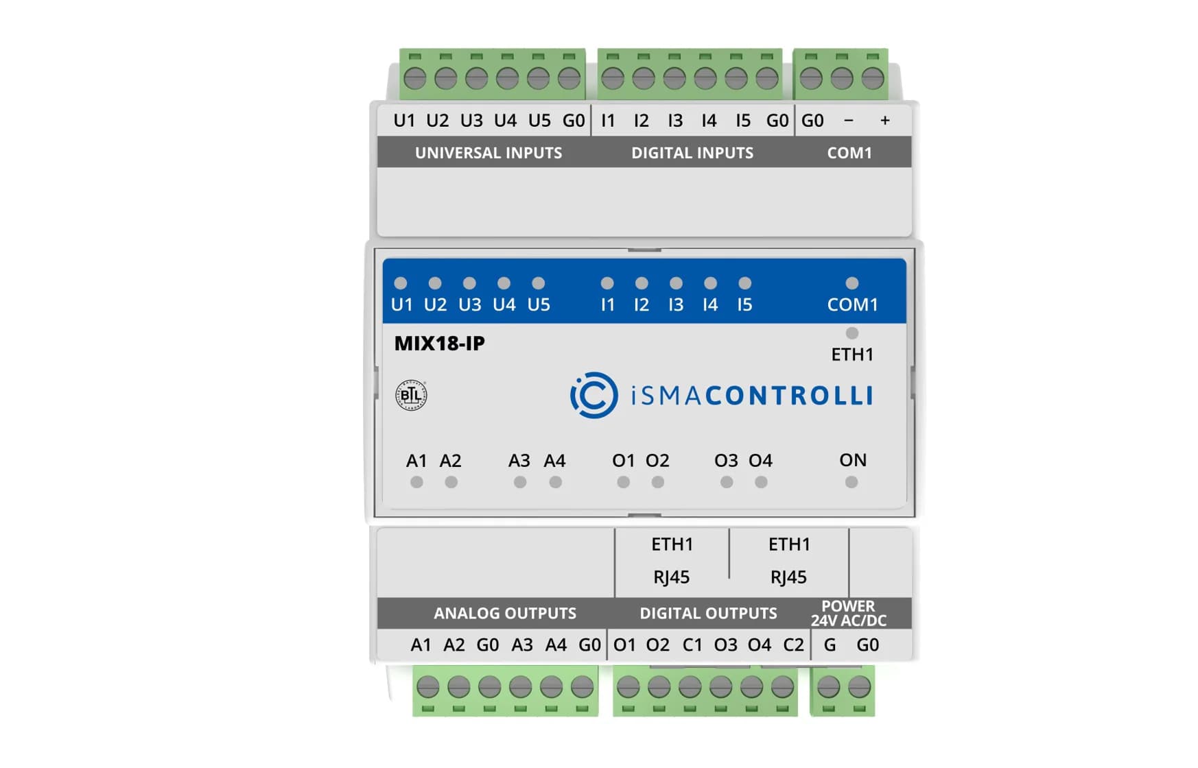 MIX18 IP (BACnet IP / Modbus TCP)